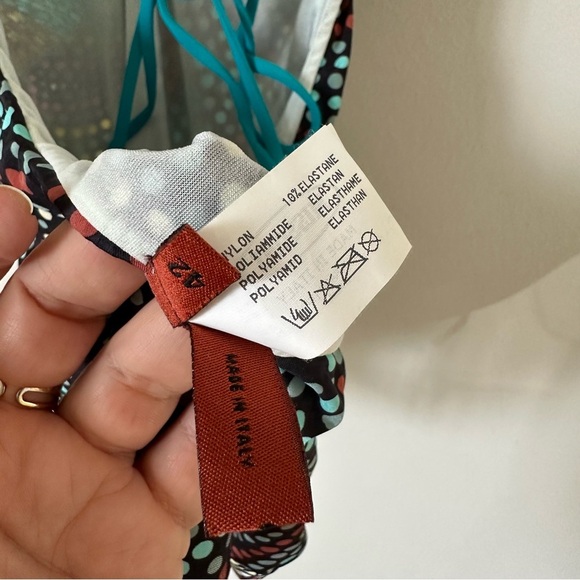 Missoni V Neck One Piece Multicolor Swimsuit Size IT 42 US 6 - Picture 8 of 9